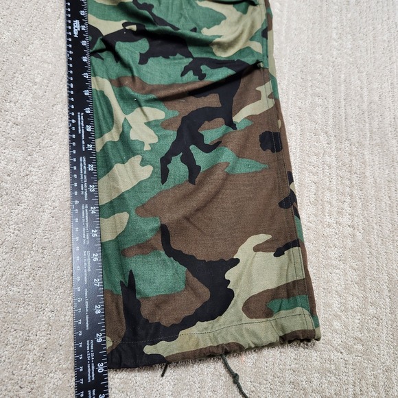 VTG Camo Cargo Pants Men Medium Military Cold Weather Class 2 Trouser Woodland - Picture 5 of 11